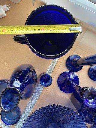 Colección Cristal Azul Cobalto NUNCA USADO