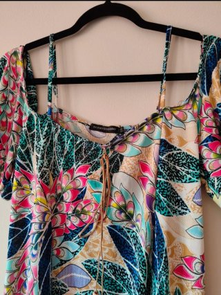 Vestido mujer tirantes estampado