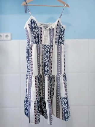 Vestido estampado étnico tirantes