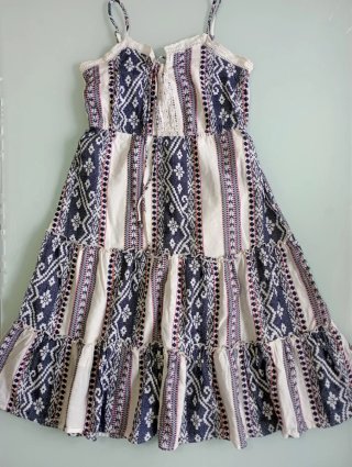 Vestido estampado étnico tirantes