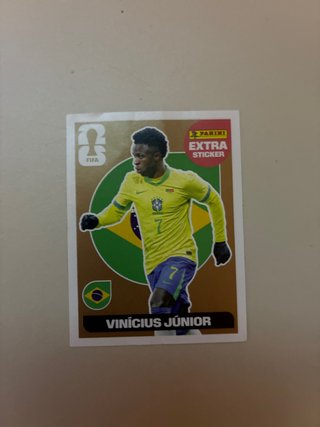 Cromo Panini Extra Sticker Vinicius Jr.