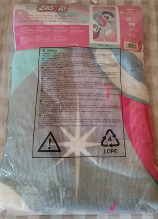 Toalla Infantil dibujo Unicornio ,nueva.