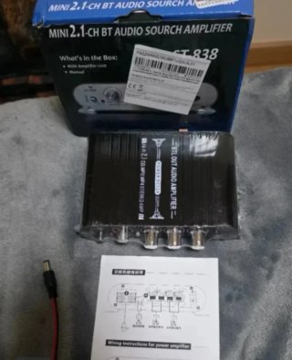 Amplificador Audio ST-838 2.1 400W L/R + Sub