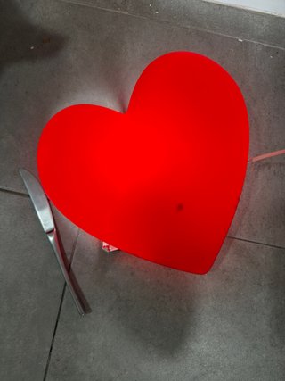 Lámpara Corazón Roja