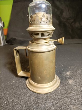 Lámpara queroseno o alcohol latón Lampe Pigeon