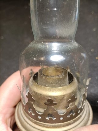 Lámpara queroseno o alcohol latón Lampe Pigeon