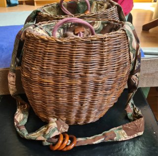 Bolso bandolera de mimbre/Capazo tipo saco boho