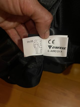 Chaqueta Dainese sin usar Avro D1 Piel  talla 48