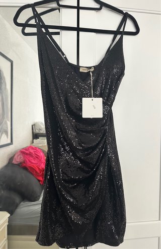 Vestido lentejuelas negro