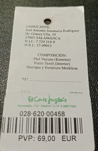 El Corte Inglés Piel Color Cuero