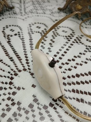 Coppia di Lampade Vintage Bronzo e Alabastro