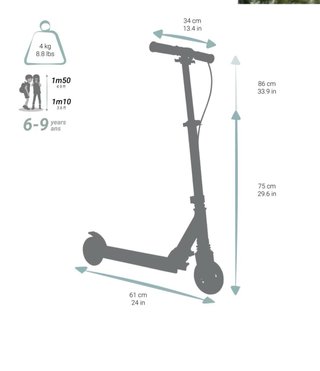 Patinete Oxelo 6-9 años