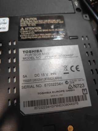 Toshiba Portátil Táctil