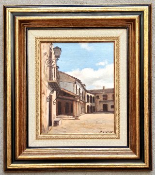 Óleo sobre tabla R. Rodrigo original firmado