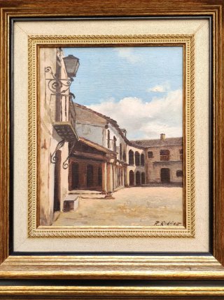 Óleo sobre tabla R. Rodrigo original firmado