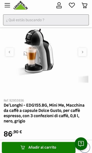 Cafetera Nescafé Dolce Gusto De'Longhi