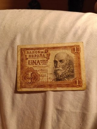 Billete 1 Peseta Banco de España 1953