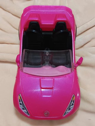 Coche rosa Barbie descapotable