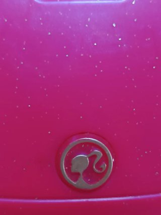 Coche rosa Barbie descapotable