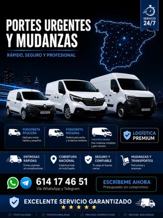 PORTES URGENTES Y MUDANZAS