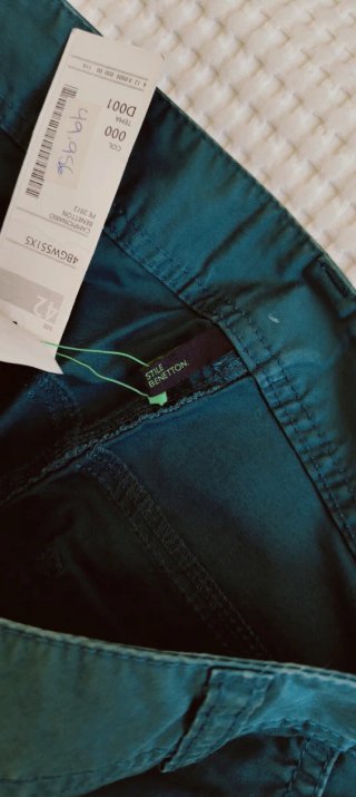 Pantalón Stile Benetton Talla 42 Verde