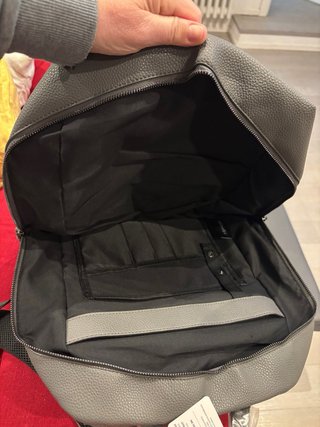 Zaino Zop Pelle Uomo Porta PC Nuovo Grigio