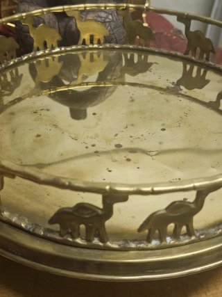Bandeja decorativa con camellos
