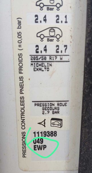 9650202380 llanta citroen c4 coupe 1.6 hdi 203739