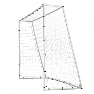 Entrenador de Rebote de Fútbol, Equipo de Entrenamiento de Fútbol de Hierro de 8x6FT, Pared de Rebote de Fútbol Deportivo con Red de Rebote de Doble Cara y Gol, Perfecto para Practicar en el Jardí...