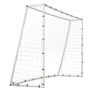 Entrenador de Rebote de Fútbol, Equipo de Entrenamiento de Fútbol de Hierro de 8x6FT, Pared de Rebote de Fútbol Deportivo con Red de Rebote de Doble Cara y Gol, Perfecto para Practicar en el Jardí...
