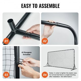 Red de Rebounder de Fútbol, Equipo de Entrenamiento de Fútbol de Hierro de 12x6FT, Regalo de Entrenamiento Deportivo de Fútbol con Bolsa Portátil, Pared de Rebounder de Voleibol Perfecta para Prac...