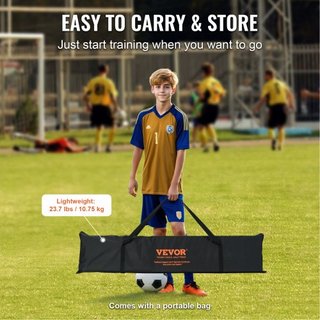 Red de Rebounder de Fútbol, Equipo de Entrenamiento de Fútbol de Hierro de 12x6FT, Regalo de Entrenamiento Deportivo de Fútbol con Bolsa Portátil, Pared de Rebounder de Voleibol Perfecta para Prac...