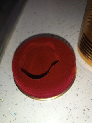 Porta profumo vuoto JPG Elixir oro e rosso
