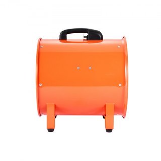 Ventilador portátil de 40.6 cm, ventilador industrial de alta velocidad de 2 velocidades 5175CFM con manguera flexible de 5 m, ventilador axial de escape para sótanos, talleres, almacenes, naranja