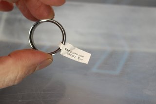 Anillo plata de ley y acero. 19,8 mm, talla 22 ó 23