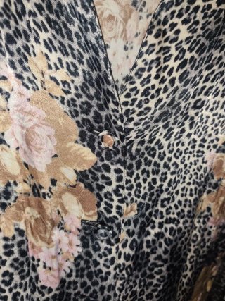 Camisa vintage Roca Garcia animal print floral