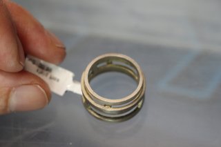 Anillo plata de ley. Joidart. 17 mm, talla 14.