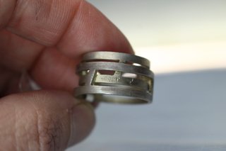 Anillo plata de ley. Joidart. 17 mm, talla 14.