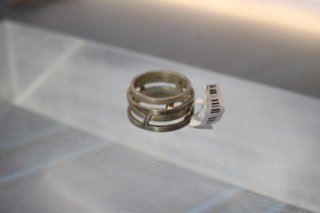 Anillo plata de ley. Joidart. 17 mm, talla 14.