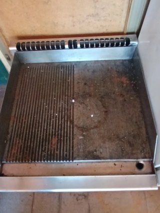 Plancha de gas profesional