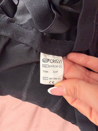 Faja Abdominoplastia Negra con Corchetes