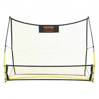 Entrenador de Fútbol, Red Rebotadora de Fútbol Portátil 2 EN 1, 182.9 x 129.5 cm Equipamiento de Práctica de Fútbol de Hierro, Pared Rebotadora de Fútbol con Bolsa Portátil, Perfecto para Entrenam...
