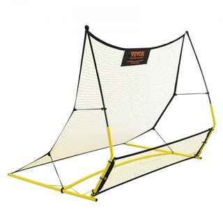 Entrenador de Fútbol, Red Rebotadora de Fútbol Portátil 2 EN 1, 182.9 x 129.5 cm Equipamiento de Práctica de Fútbol de Hierro, Pared Rebotadora de Fútbol con Bolsa Portátil, Perfecto para Entrenam...