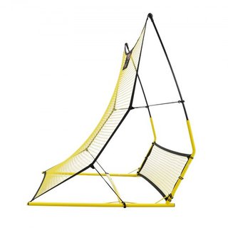 Entrenador de Fútbol, Red Rebotadora de Fútbol Portátil 2 EN 1, 182.9 x 129.5 cm Equipamiento de Práctica de Fútbol de Hierro, Pared Rebotadora de Fútbol con Bolsa Portátil, Perfecto para Entrenam...