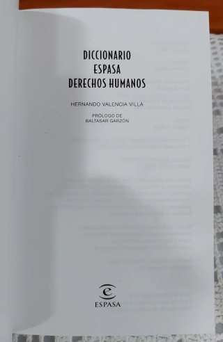 DICCIONARIO ESPASA DERECHOS HUMANOS