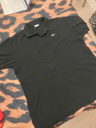 Polo Negro Hombre Lacoste