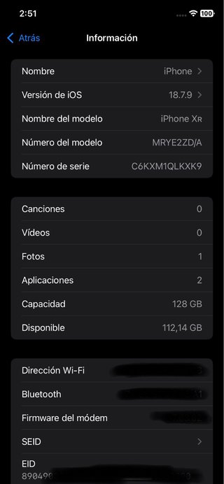 iPhone XR 128GB Rosso Face ID Batteria 100%