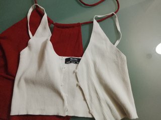 Lote 2 Tops Bershka Punto Talla S