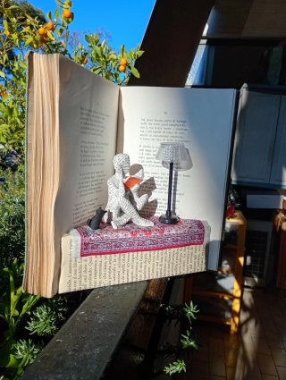 Libro vintage Decorativo 3D
