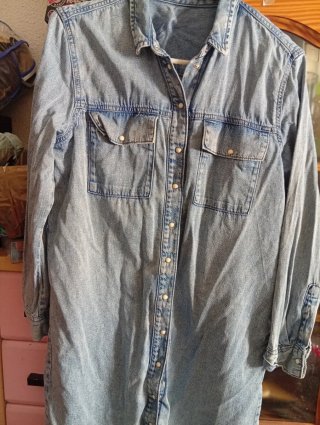 Vestido camisero vaquero S